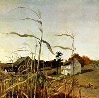 Autumn Cornfield October 1 by Andrew Wyeth